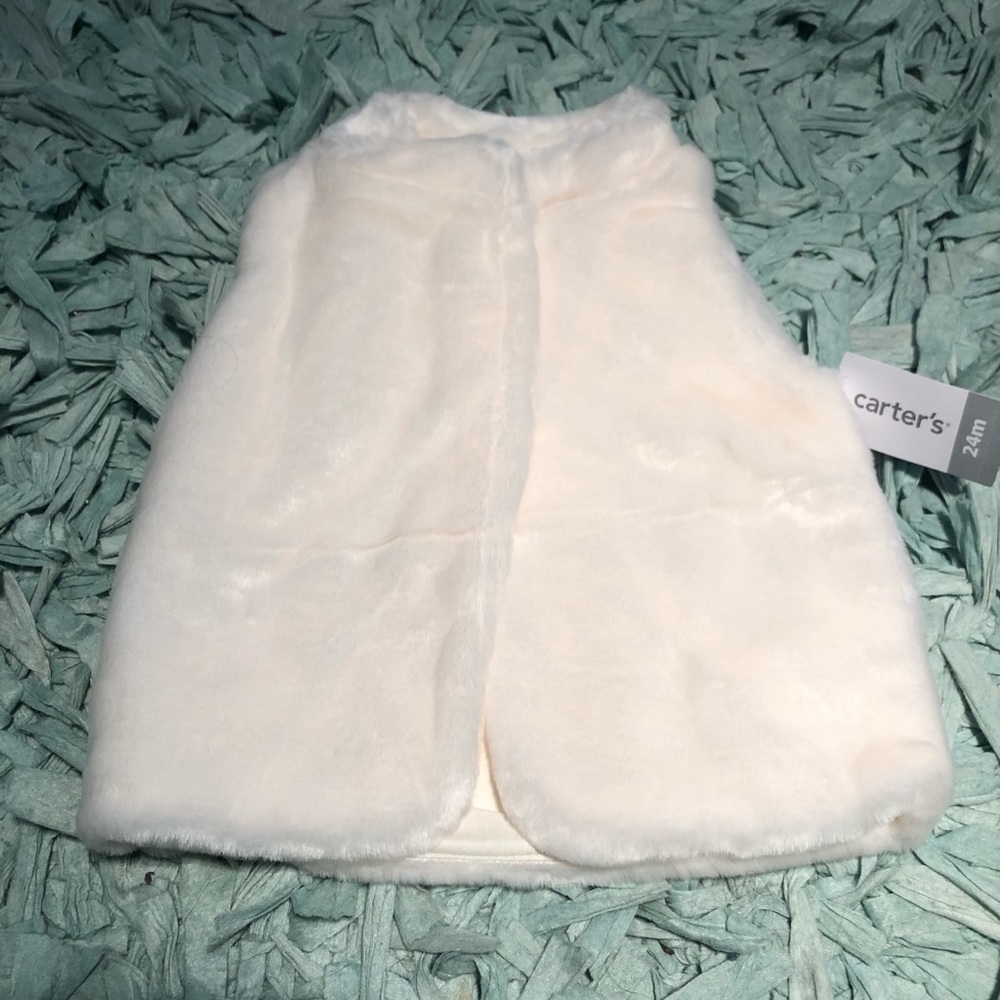 NWT Carter’s Baby Faux Fur Vest